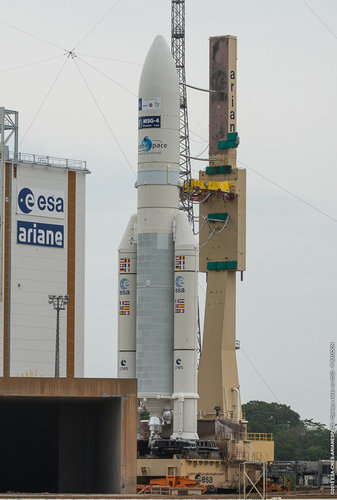 Ariane flight VA224 on the launchpad