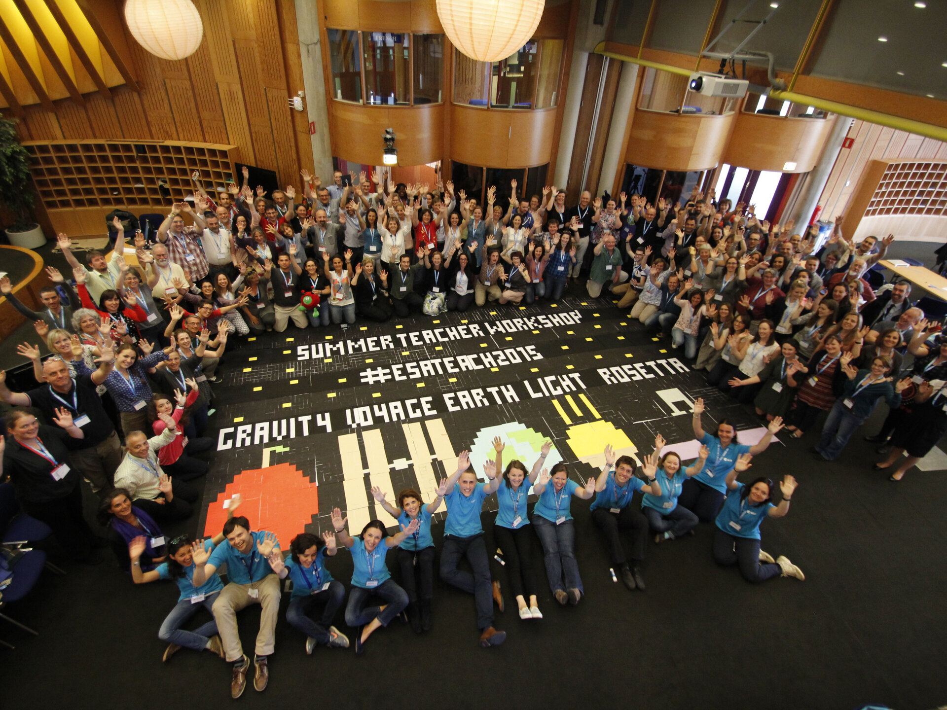 Group picture after the ice breaker activity