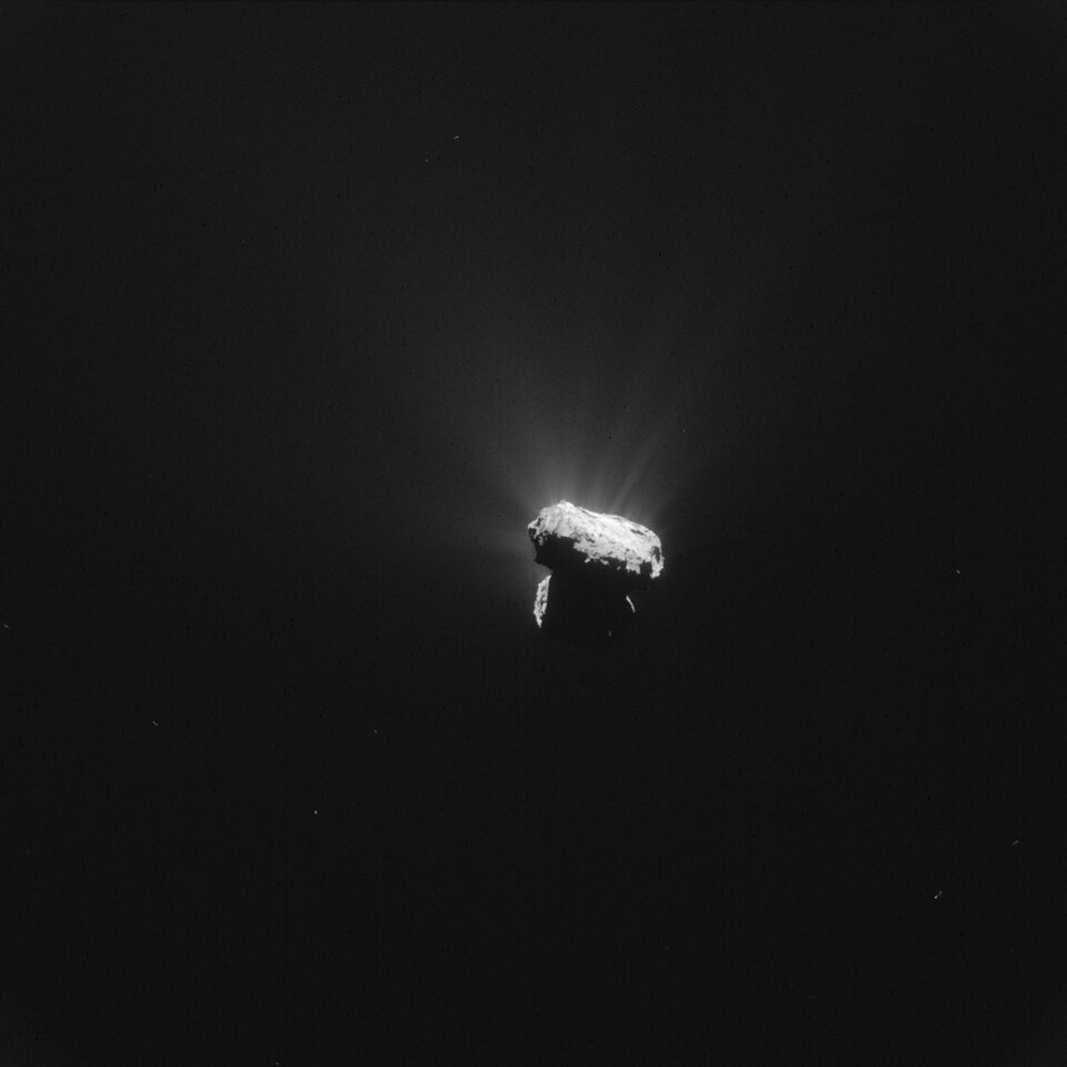 El cometa en el perihelio