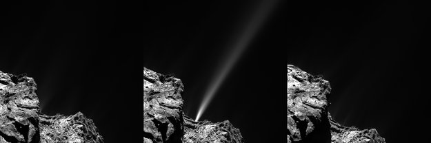 Kortlivet jet på komet 67P