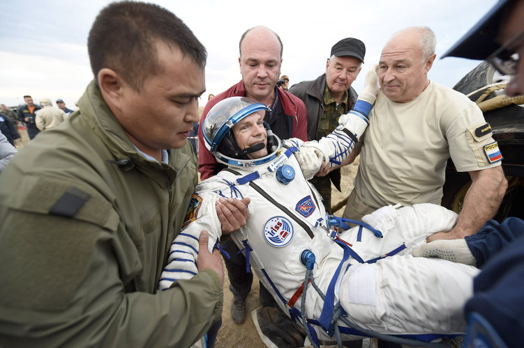 ESA astronaut Andreas Mogensen back on Earth