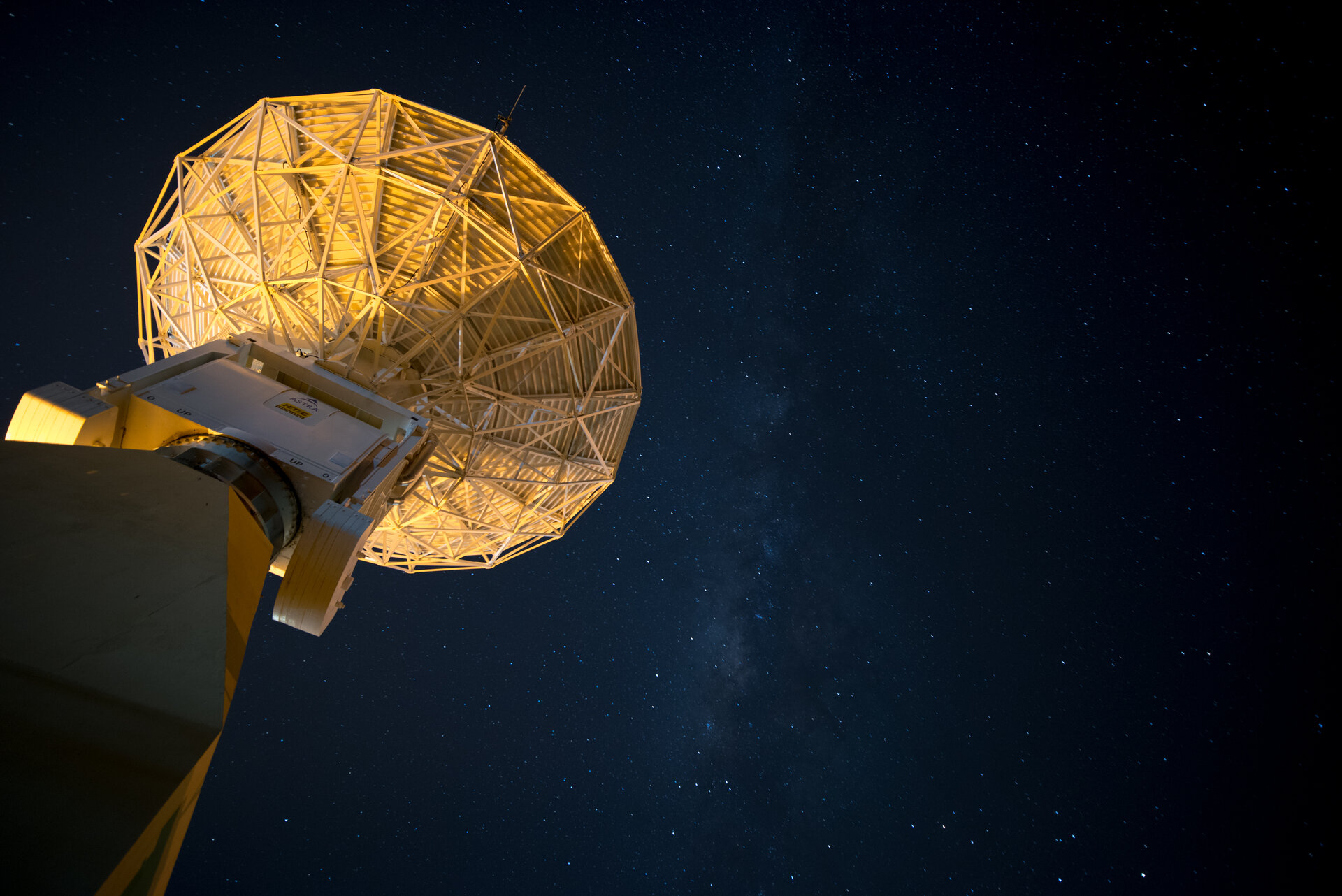 Galileo antenna at Europe's Spaceport
