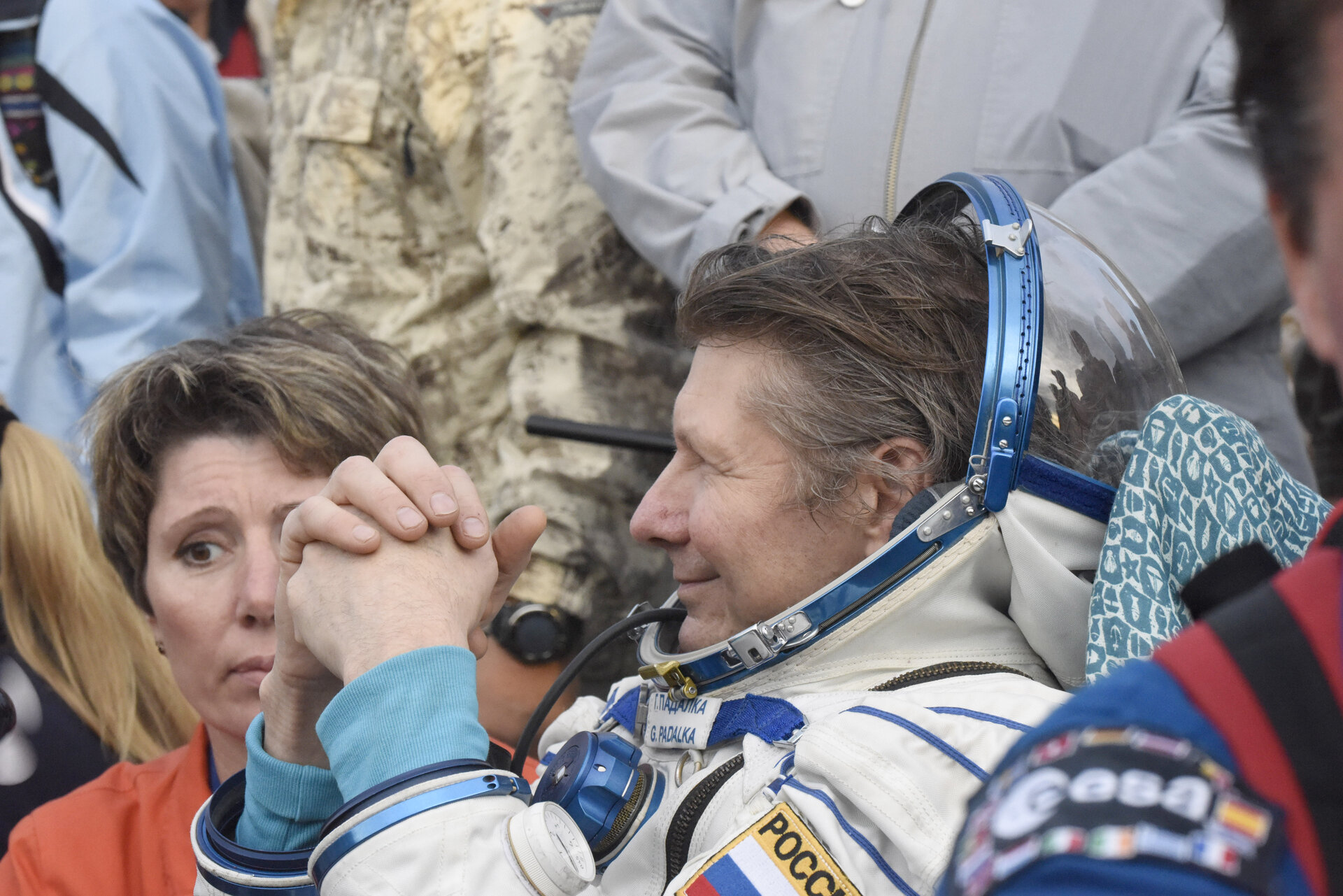 Gennady Padalka back on Earth