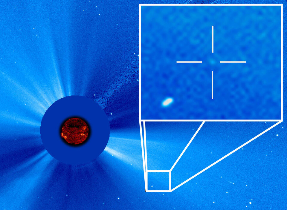 El tresmilésimo cometa de SOHO, descubierto en 2015 por un cazador de cometas desde Tailandia 