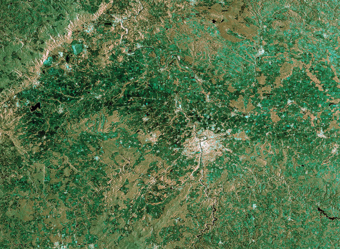 Sentinel-1A image over Prague