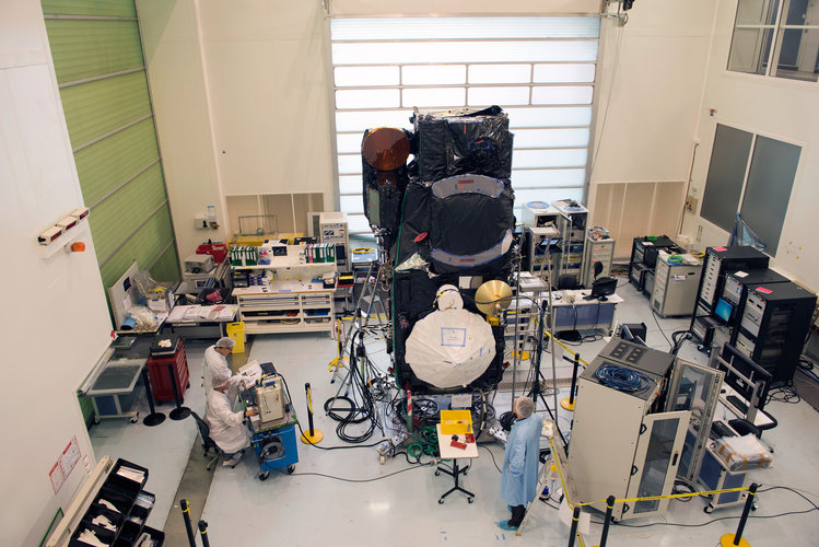 Sentinel-3A satellite in Cannes, France