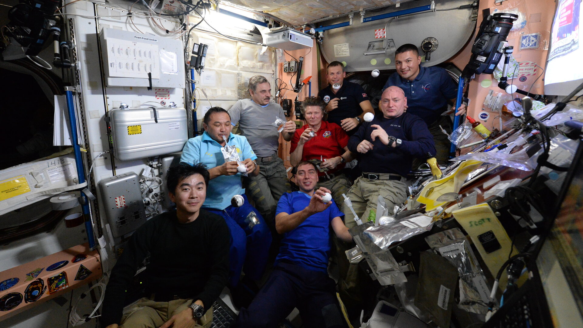 Full house in International Space Station
