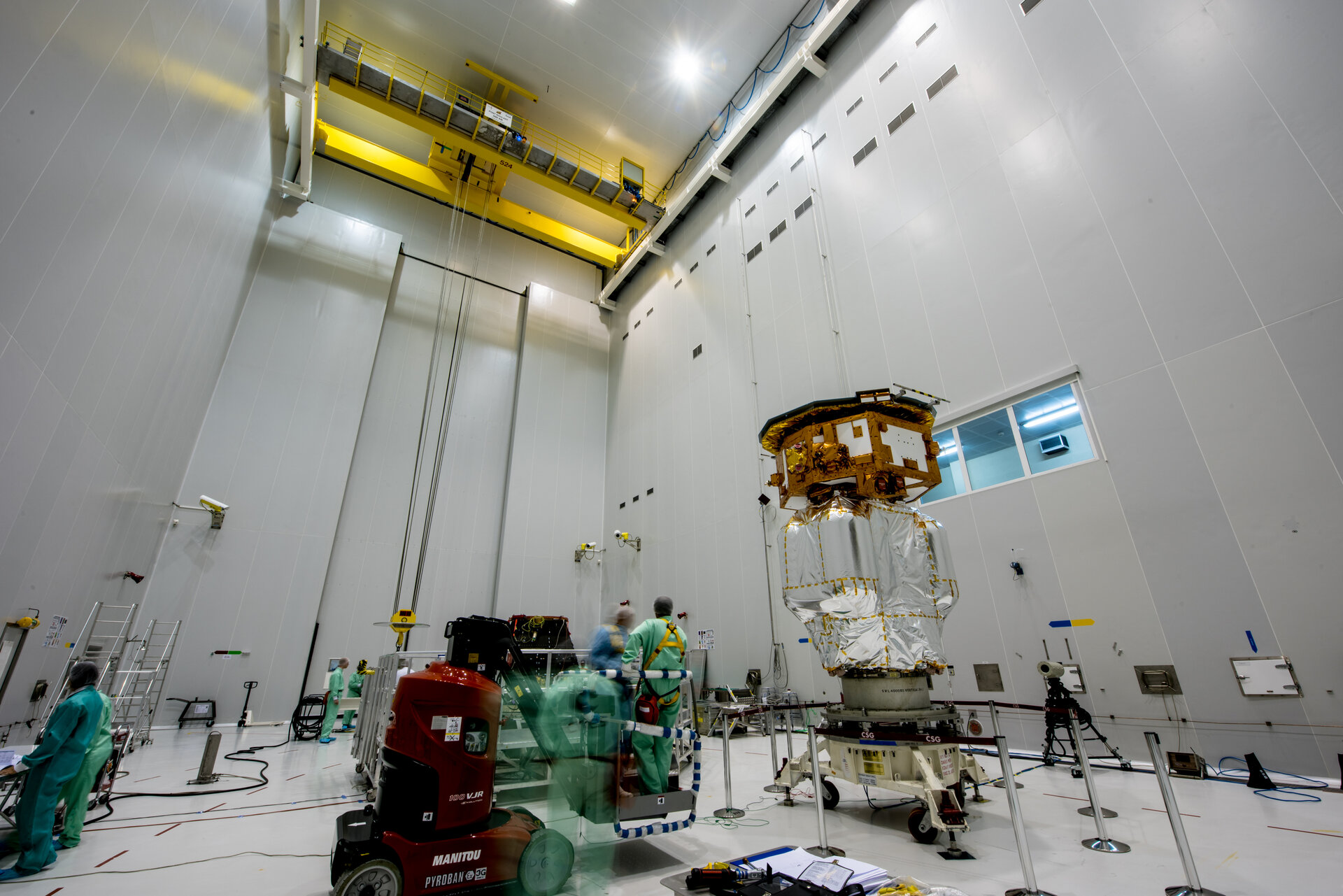 LISA Pathfinder before being installed on its payload launcher adapter
