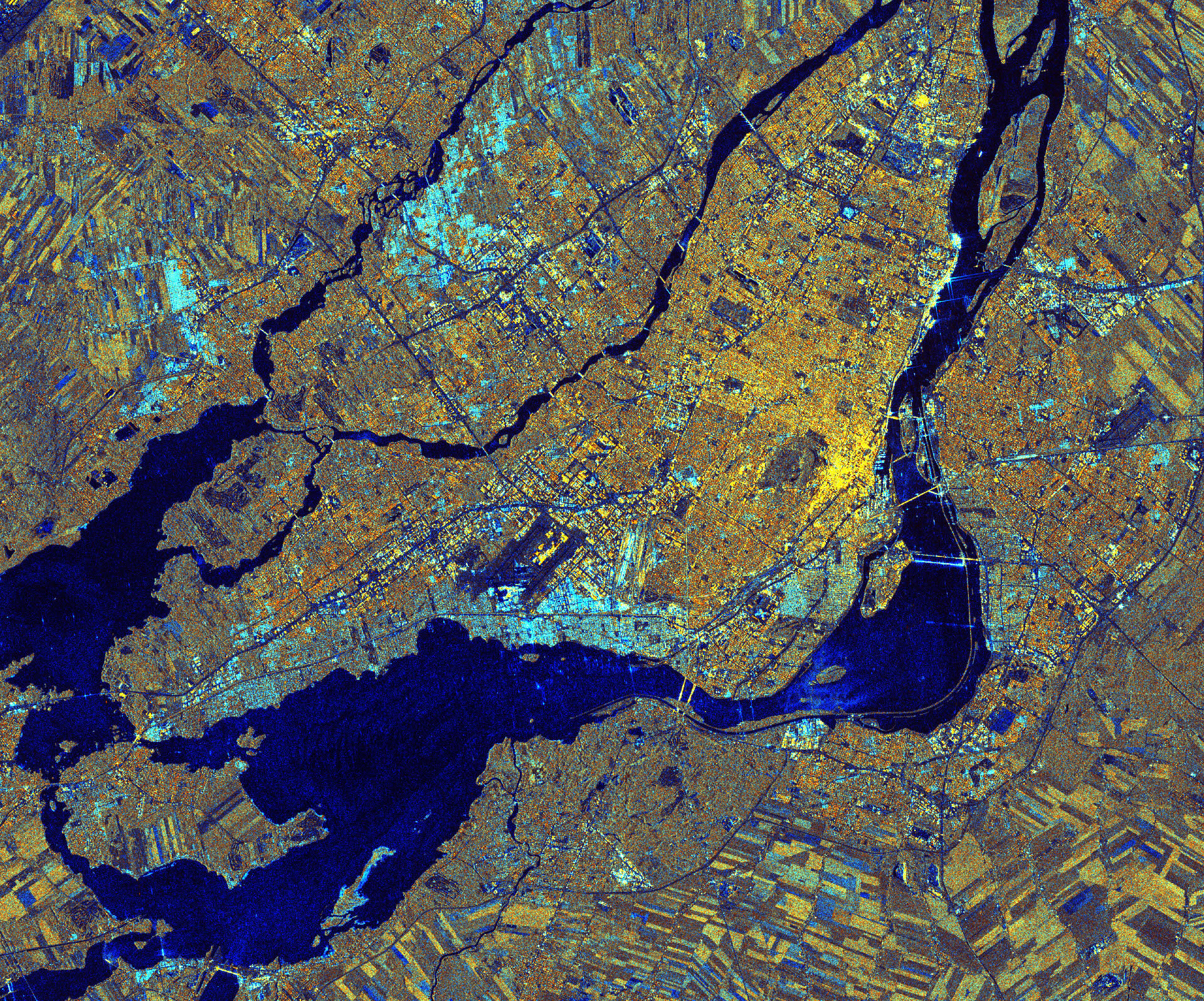 Montreal captured by Sentinel-1A