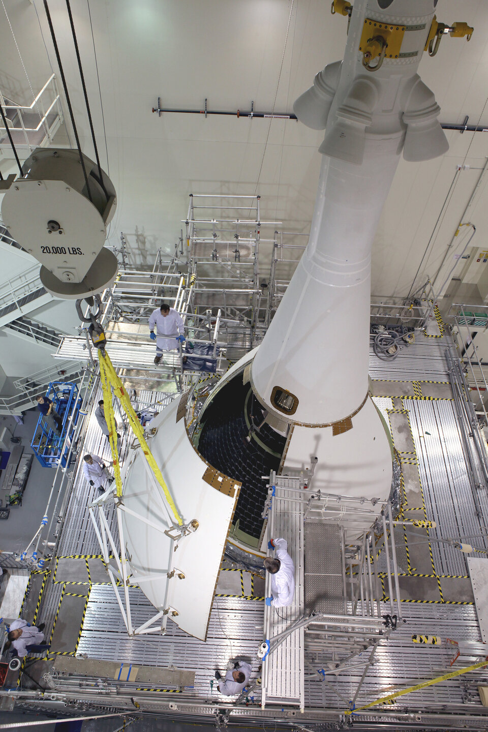 Fairing integration for Orion Exploration Flight Test 1