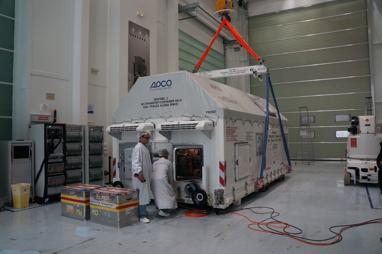 Sentinel-3A wrapped up