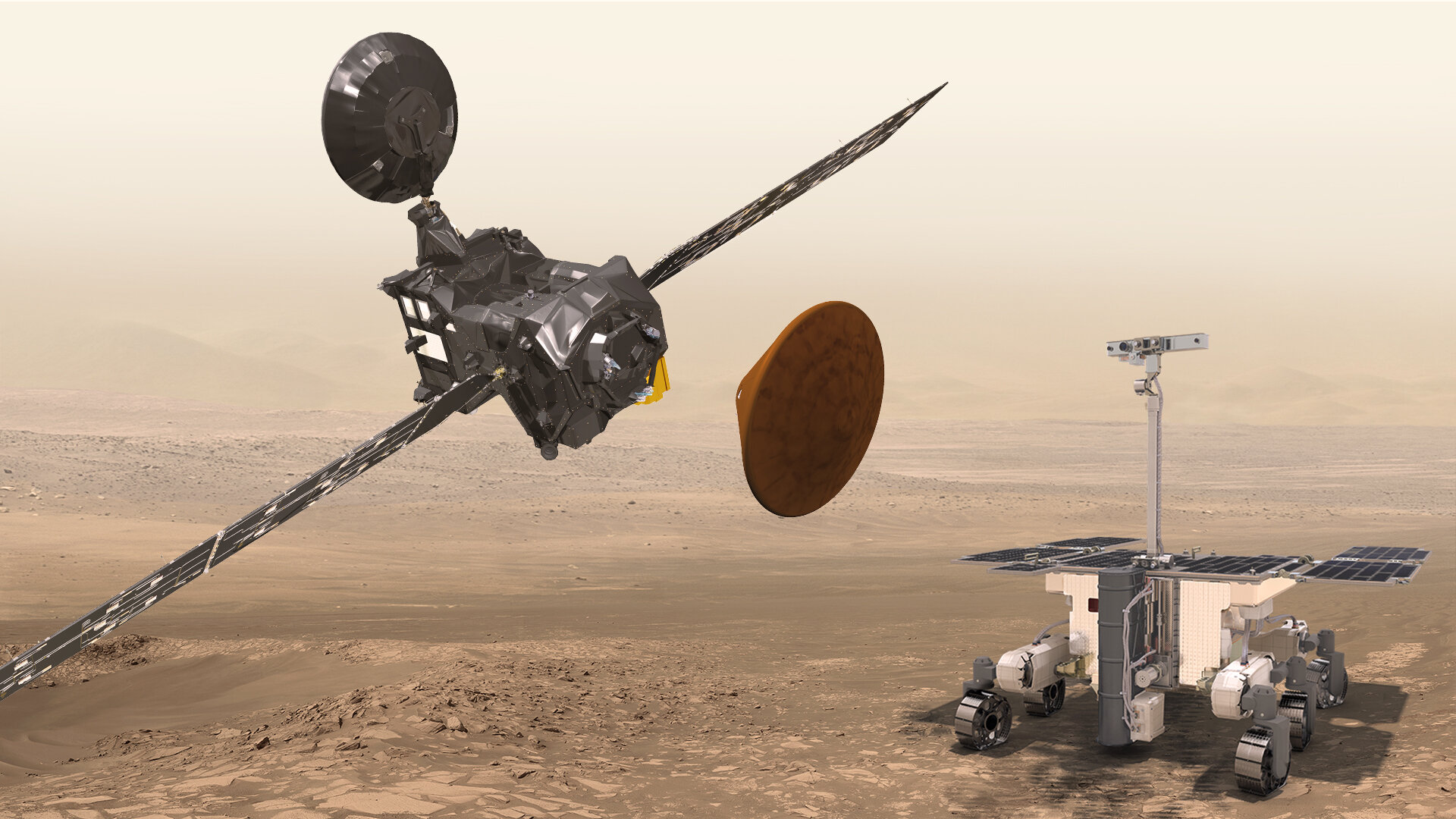 De Trace Gas Orbiter, Schiaparelli en de ExoMars rover 