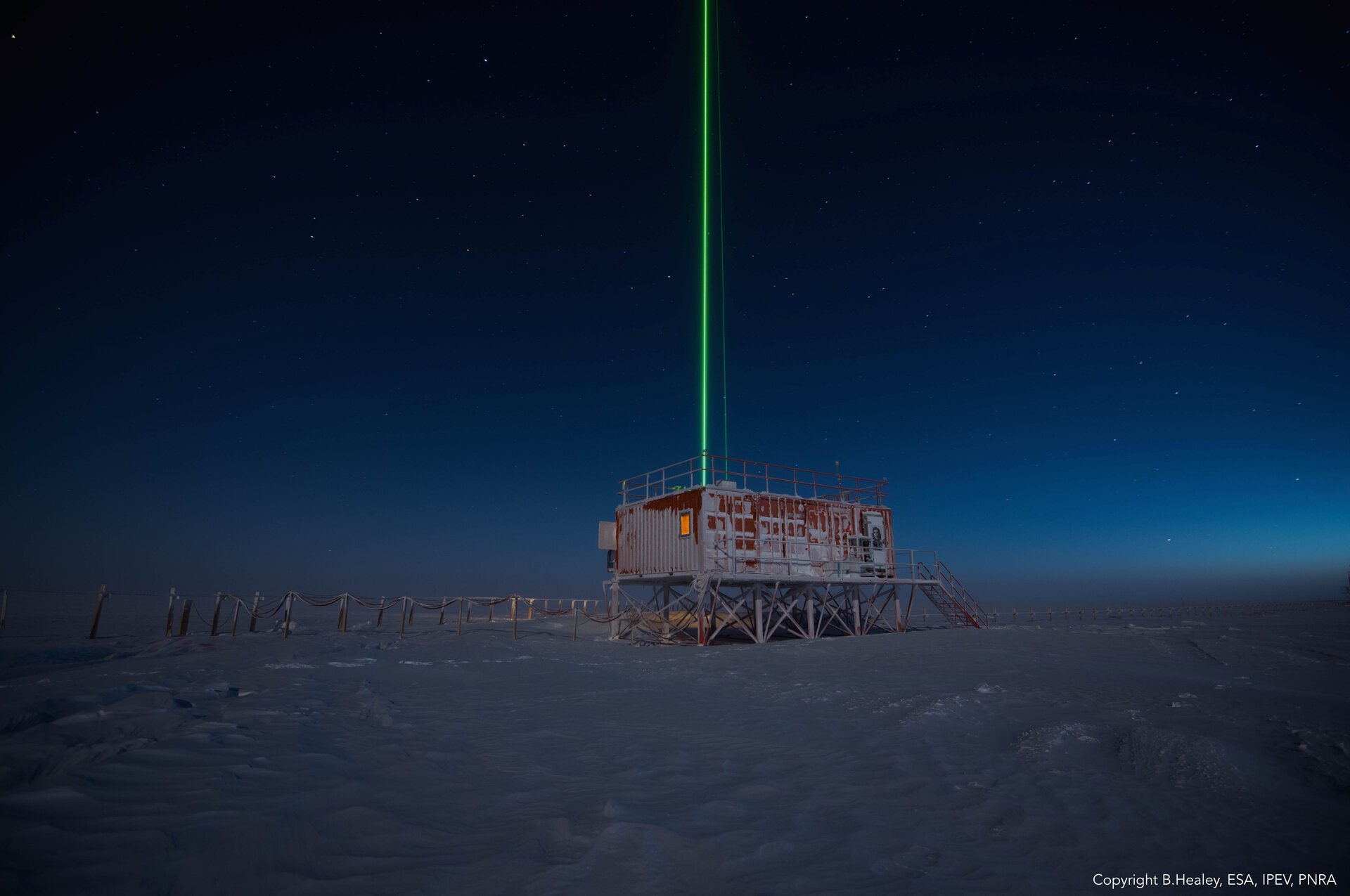 Laser research in Antarctica