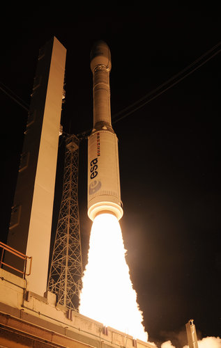 Liftoff of Vega VV06 carrying LISA Pathfinder