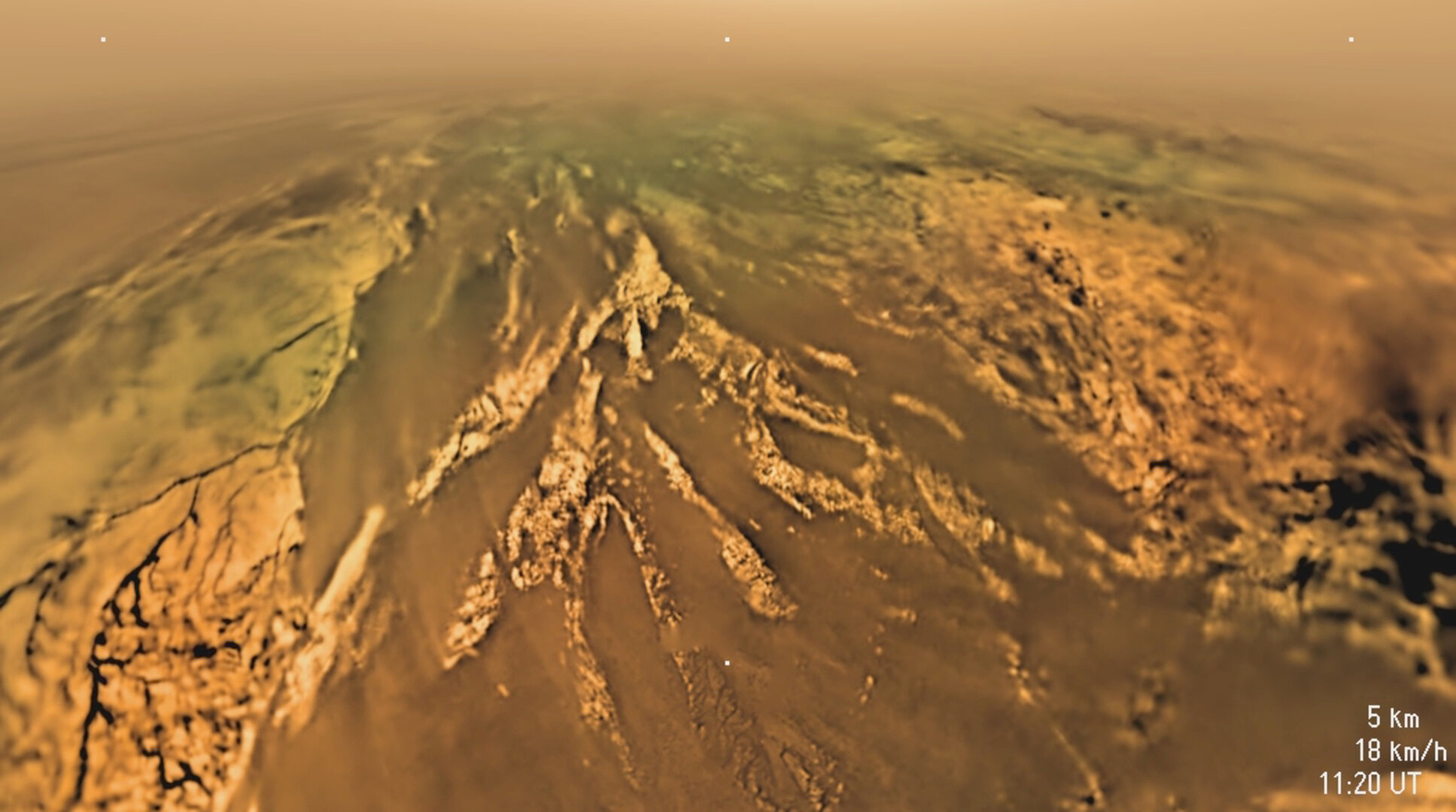 Huygens's descent to Titan's surface