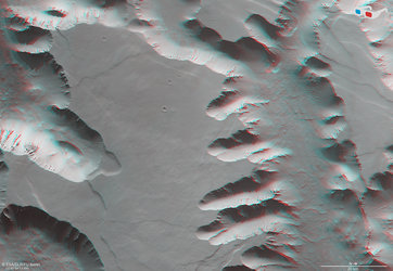 3D view in Noctis Labyrinthus