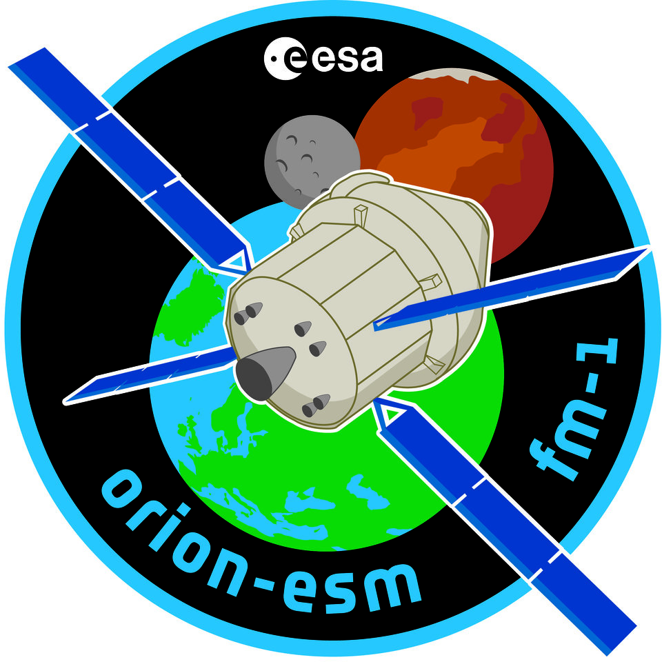 Das Missionslogo für das europäische Service-Modul für Orion