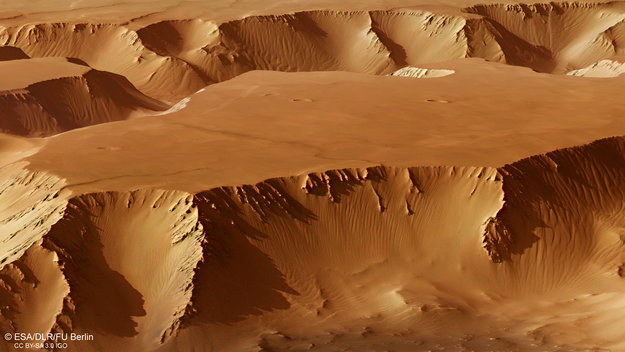 Sandklitlandskab på Mars