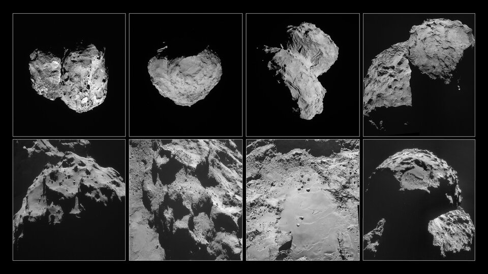 Der Komet 67P/Tschurjumow-Gerassimenko zwischen August und November 2014 
