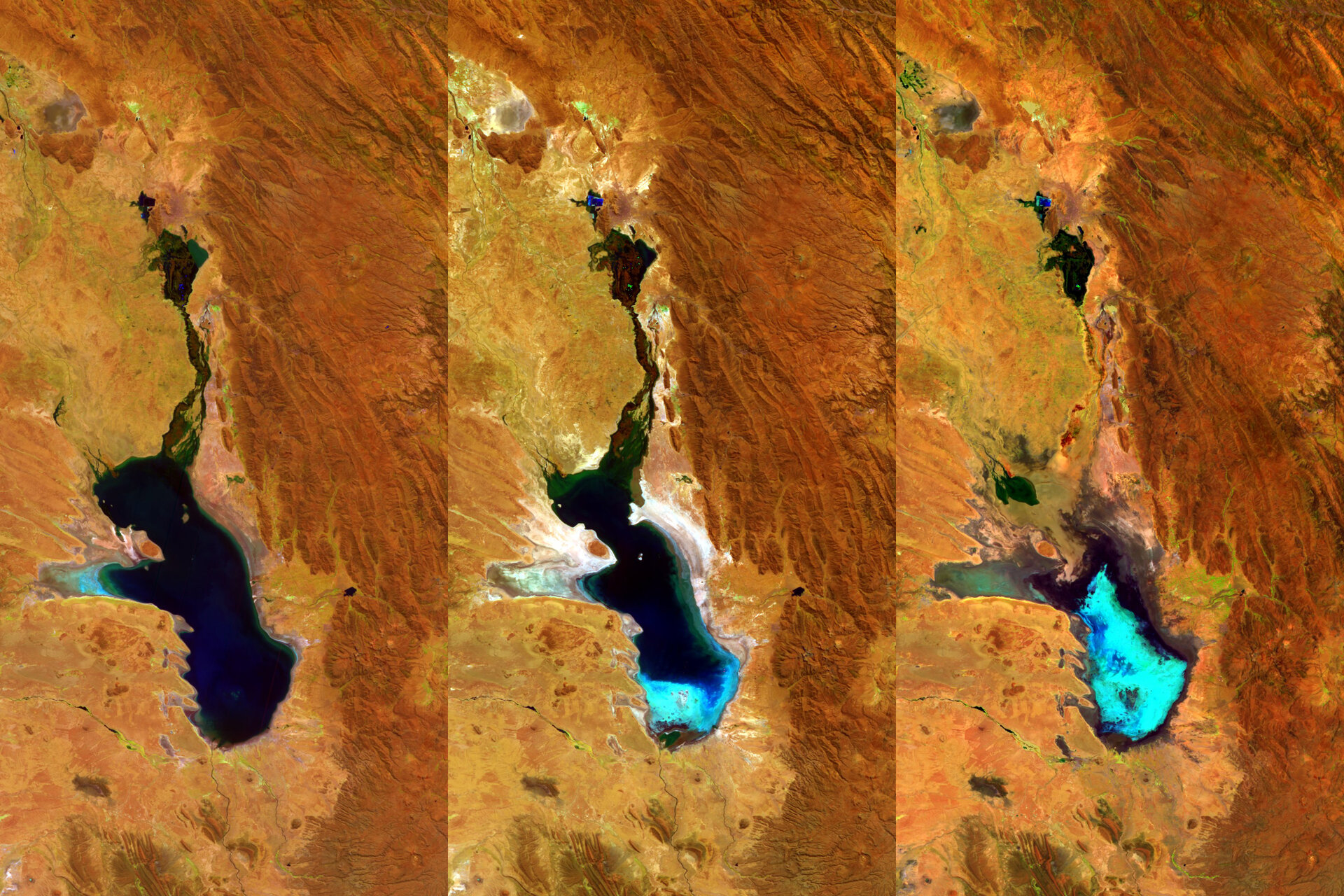 Proba-V tracks Lake Poopó evaporation