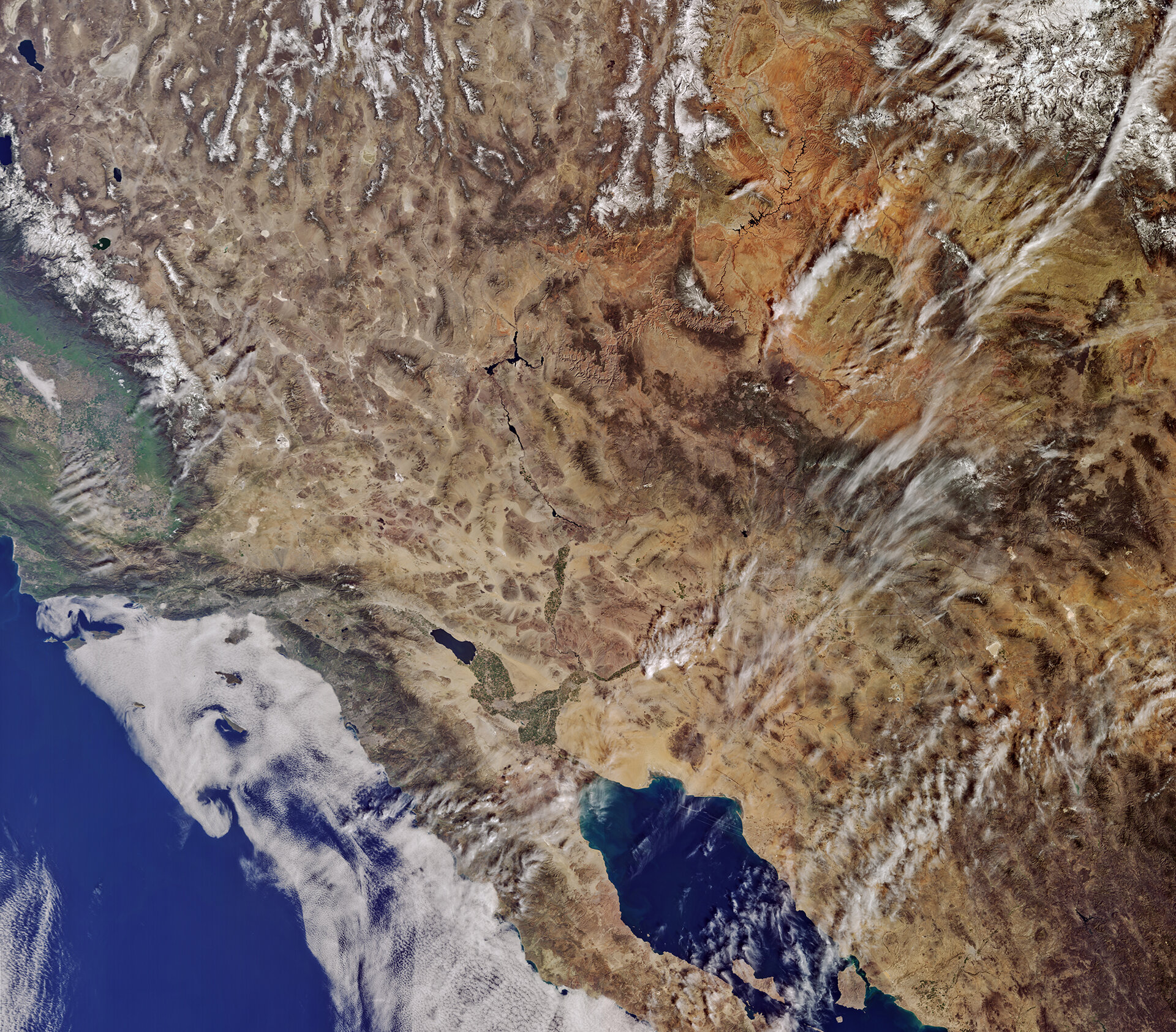 California from Sentinel-3A