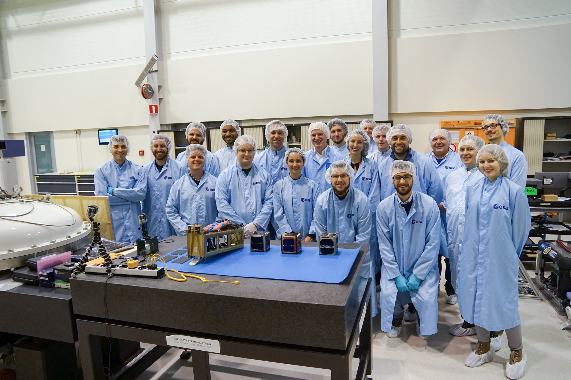 Happy faces - FYS! 2016 CubeSat teams ready for integration!