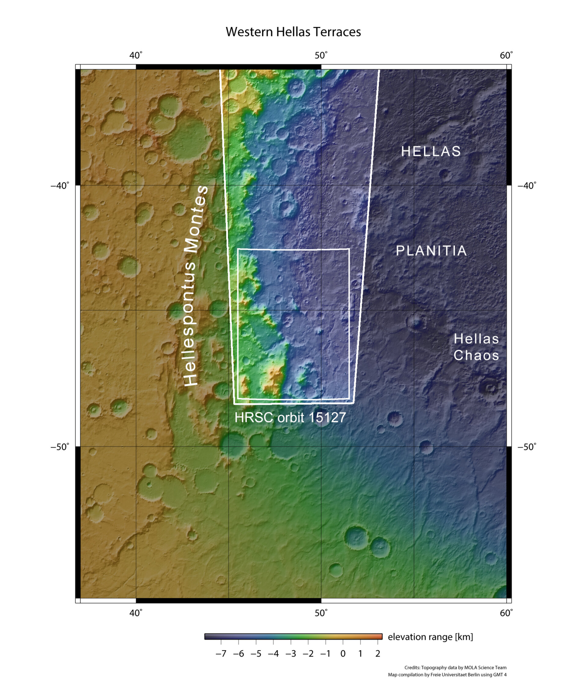 Hellas Basin rim in context