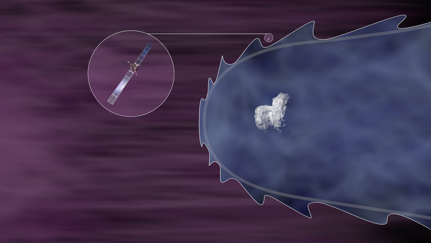 Magnetic field-free cavity at comet