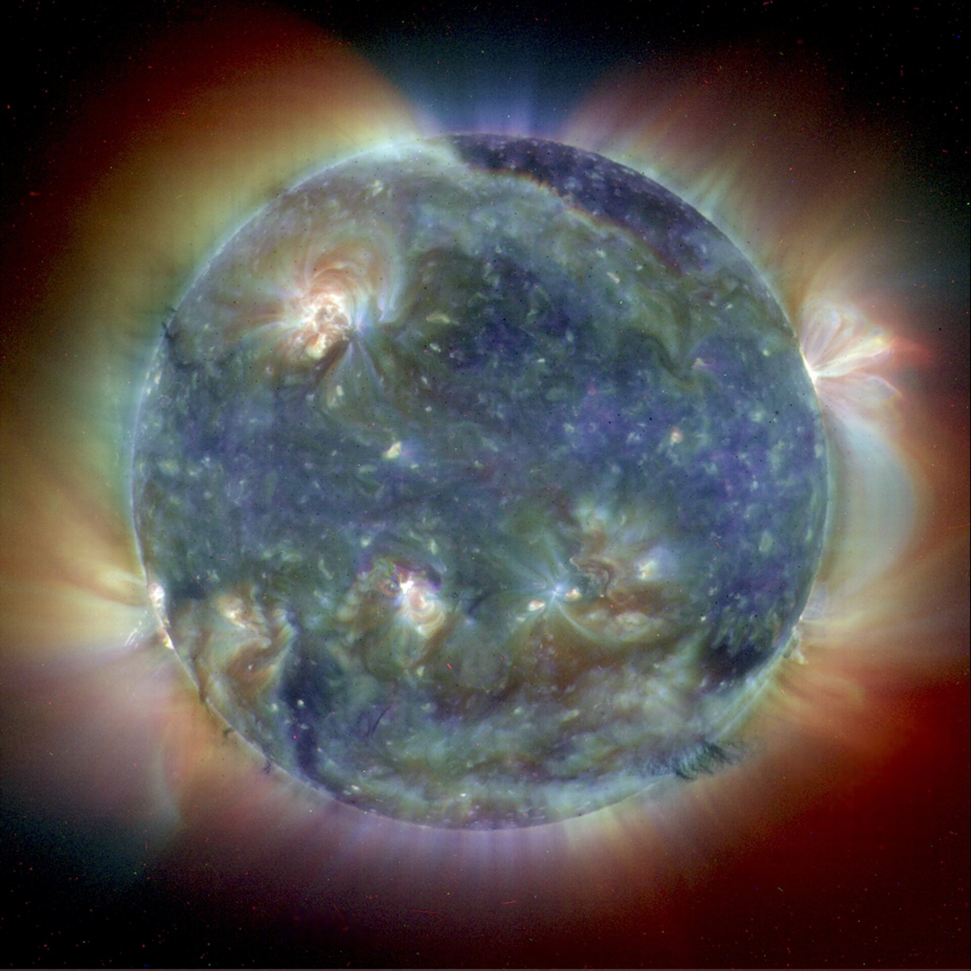 Ultraviolet image shows the Sun’s intricate atmosphere