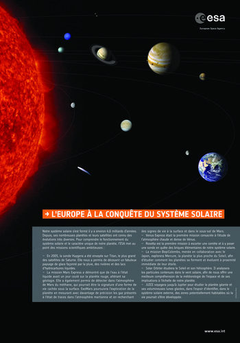 L’Europe à la conquête du système solaire