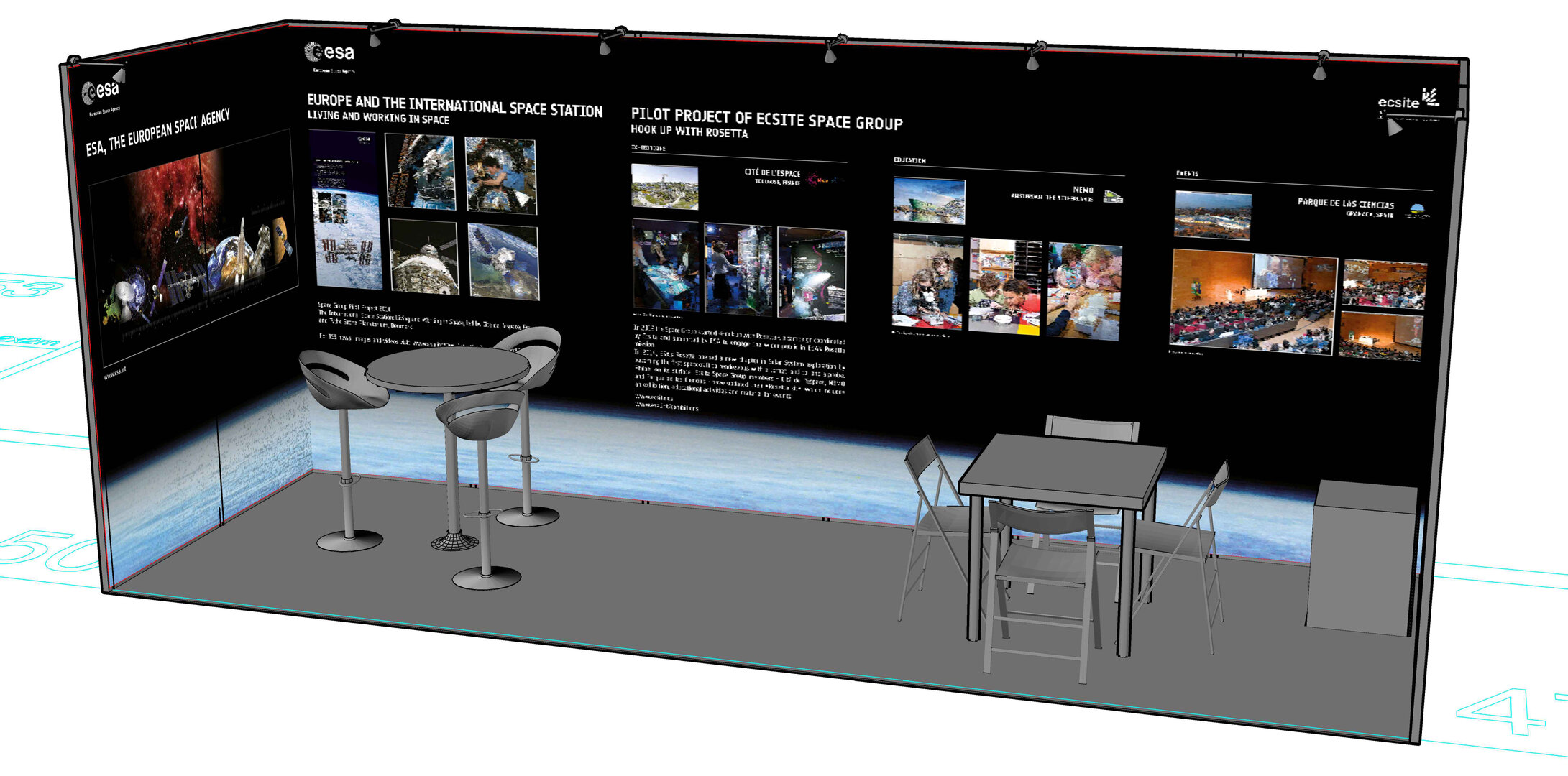 ECSITE 'Space for life' exhibition stand