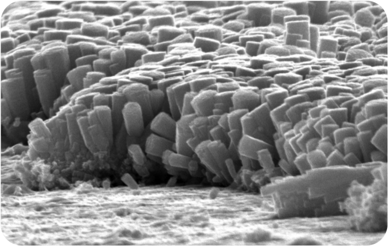 iNanoEnergy generator SEM closeup