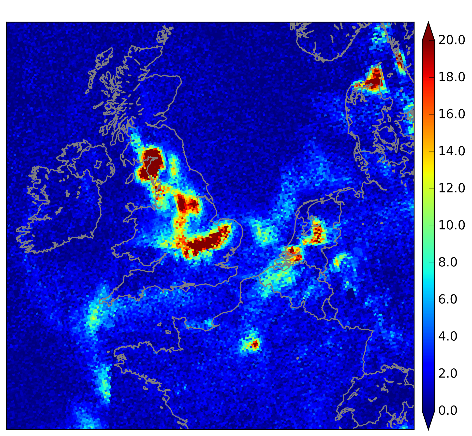 Simulating Tropomi data for improved air-quality forecasts