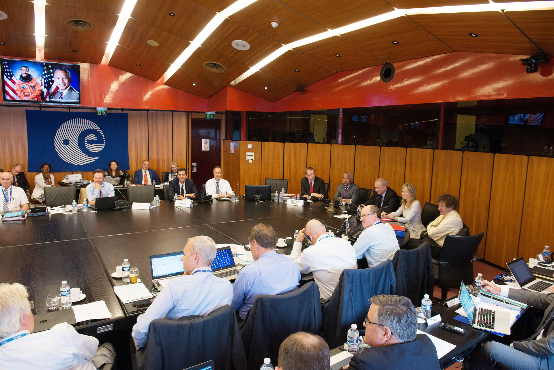 NASA Administrator Charles F. Bolden Jr addressing the ESA Council