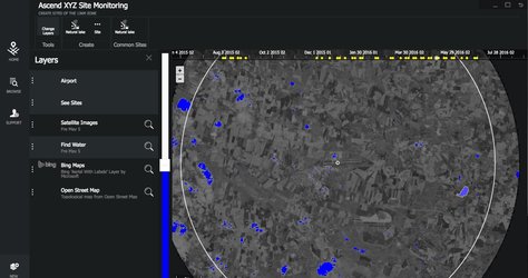 Detecting water via satellite