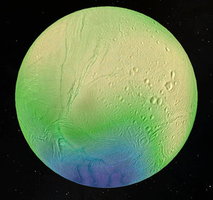 Enceladus and its paper-thin crust