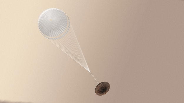 Schiaparelli landerens nedstigning til Mars