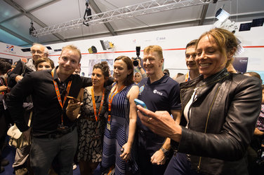 Tim Peake meet and greet on Futures Day, Farnborough International Airshow 2016