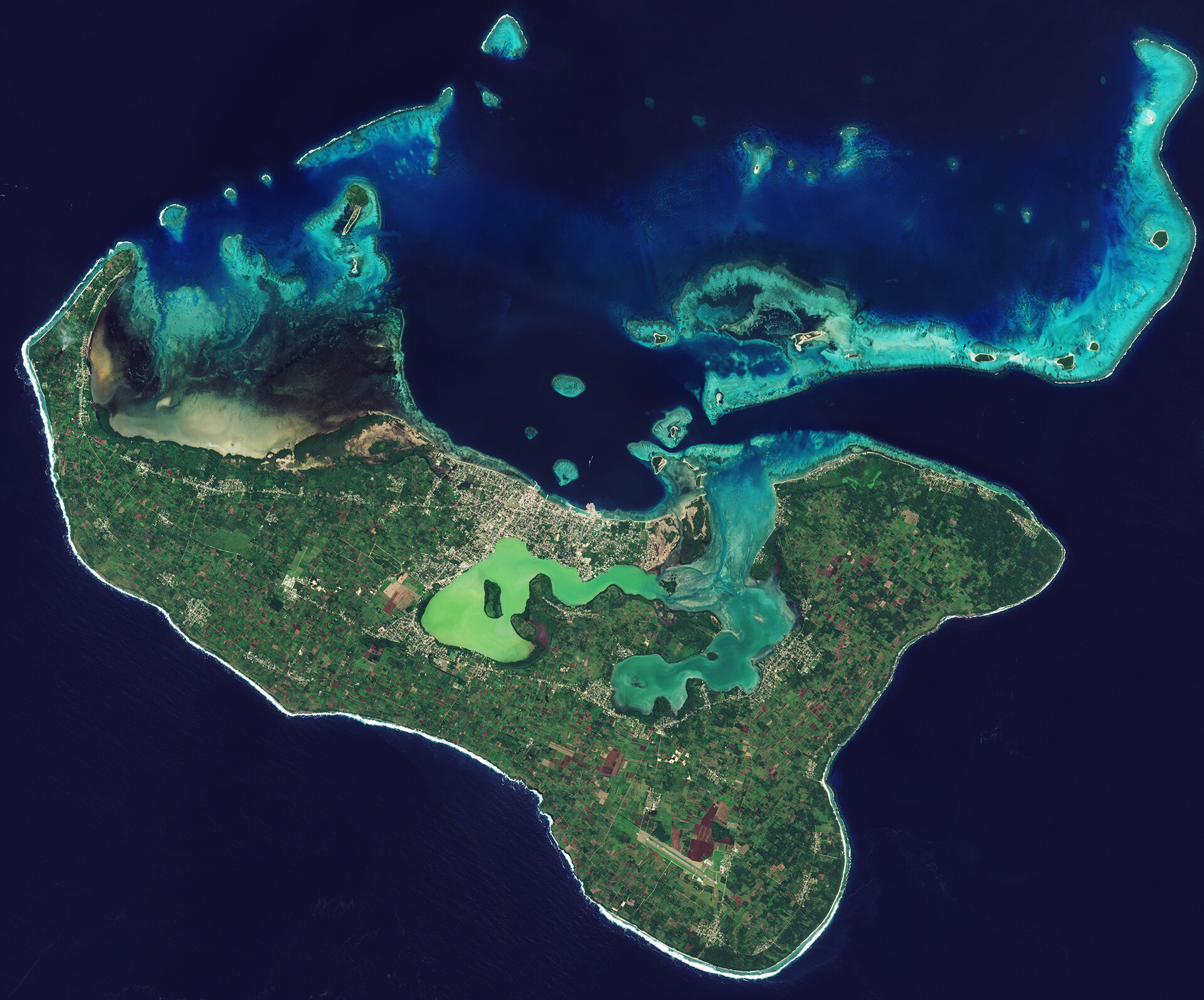 Tonga, immagine Sentinel-2A