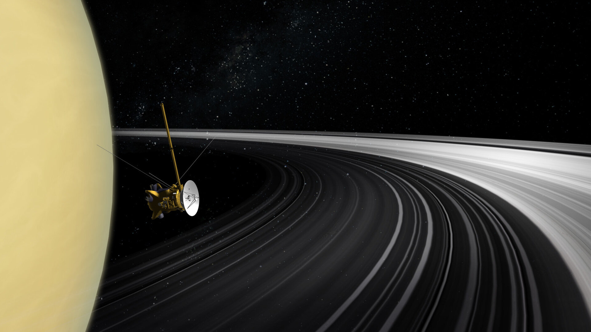 Cassini during Grand Finale