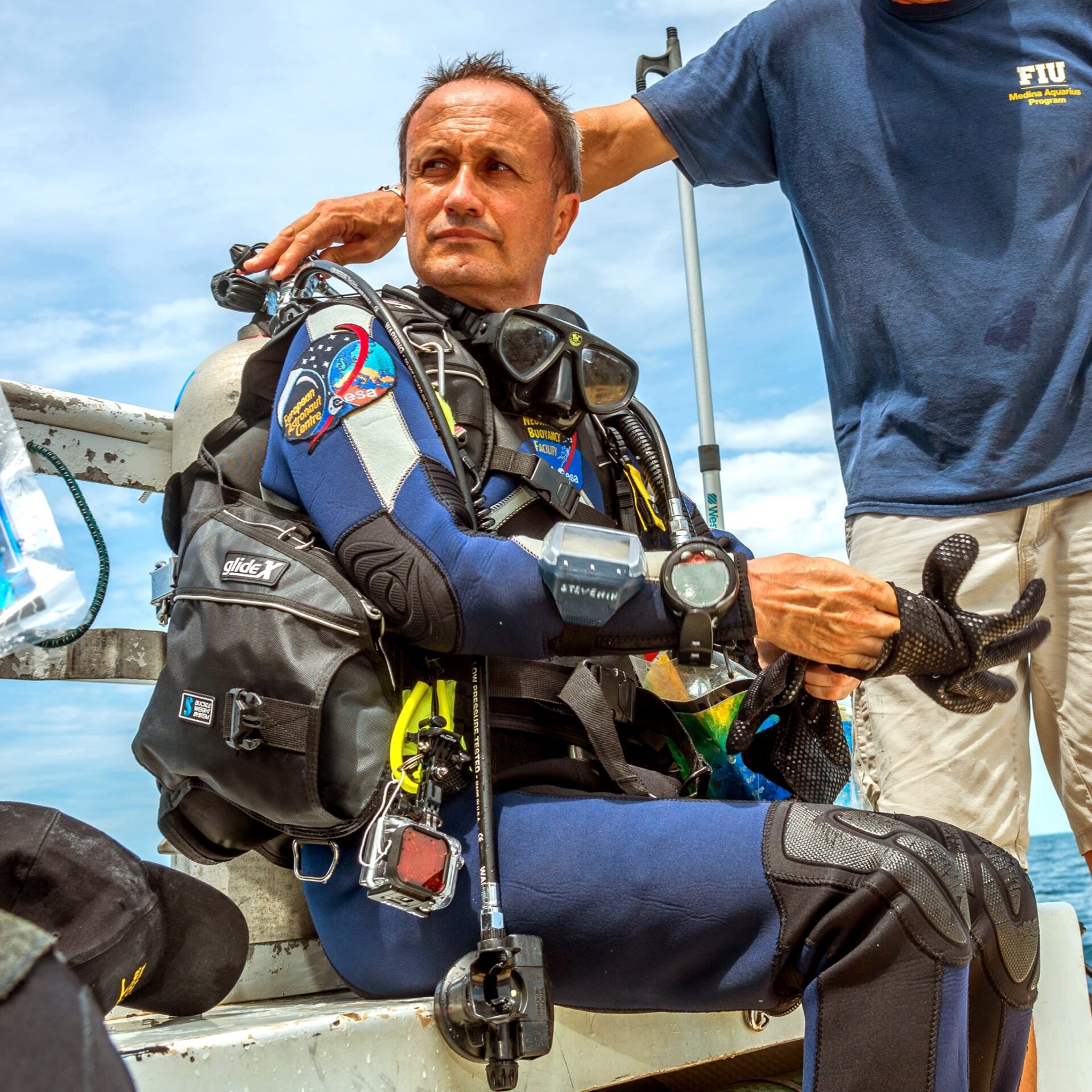 Hervé Stevenin during NEEMO 21