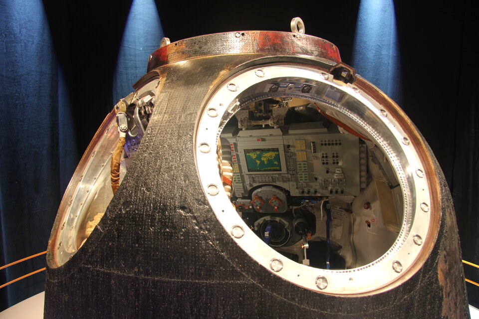De Sojoez-capsule waarmee André Kuipers in 2011 naar het ISS vloog (en waarmee hij een half jaar later terugkeerde naar aarde)