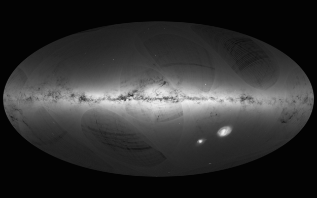 Gaia's kortlægning af 1 milliard stjerner i Mælkevejen