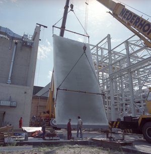 LEAF door during construction