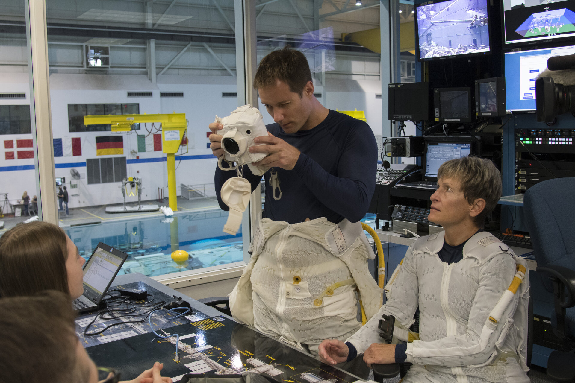 Thomas and Peggy during training at JSC 