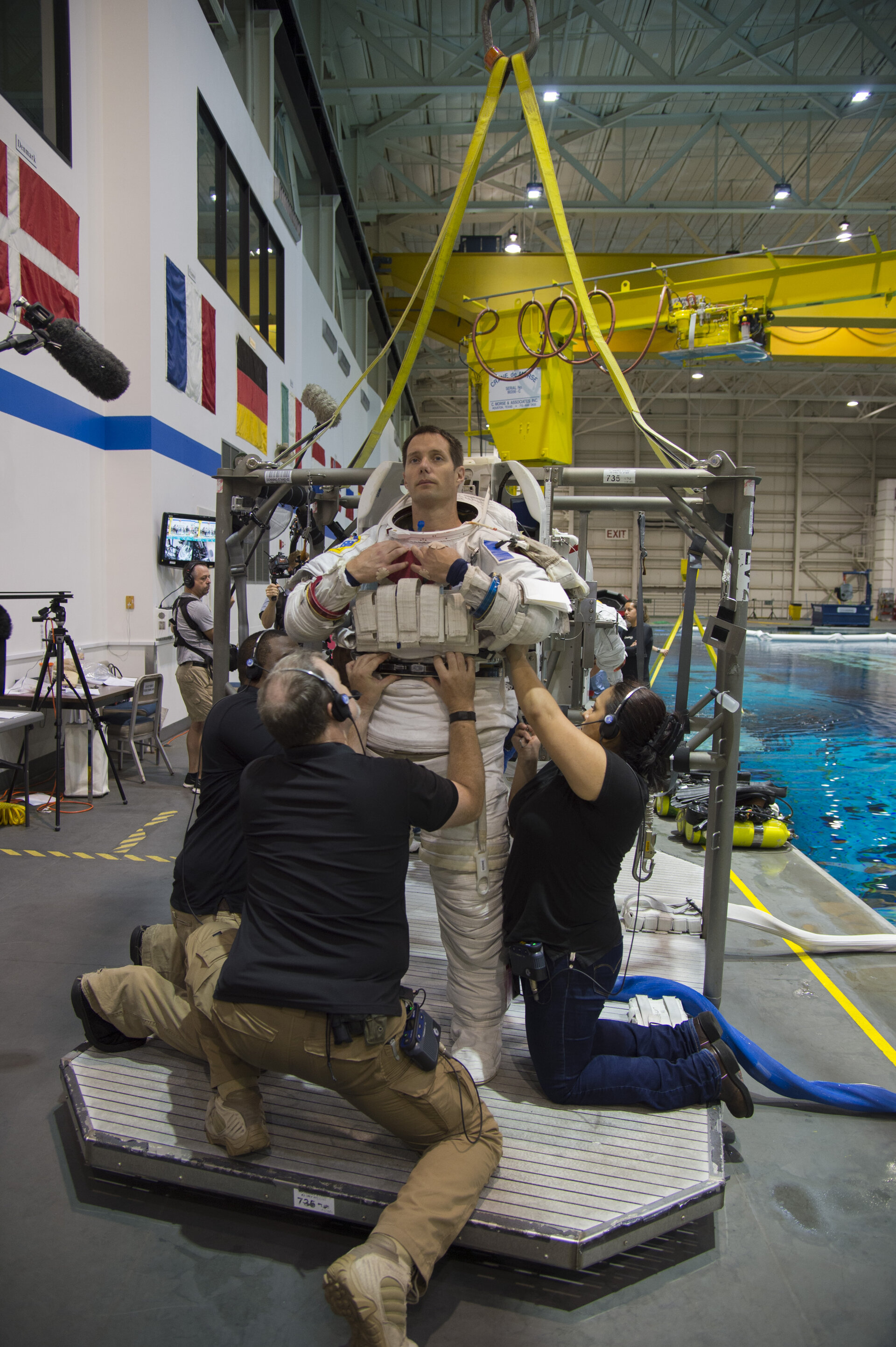 Thomas during training at JSC 