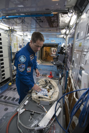 Thomas Pesquet during training at JSC 