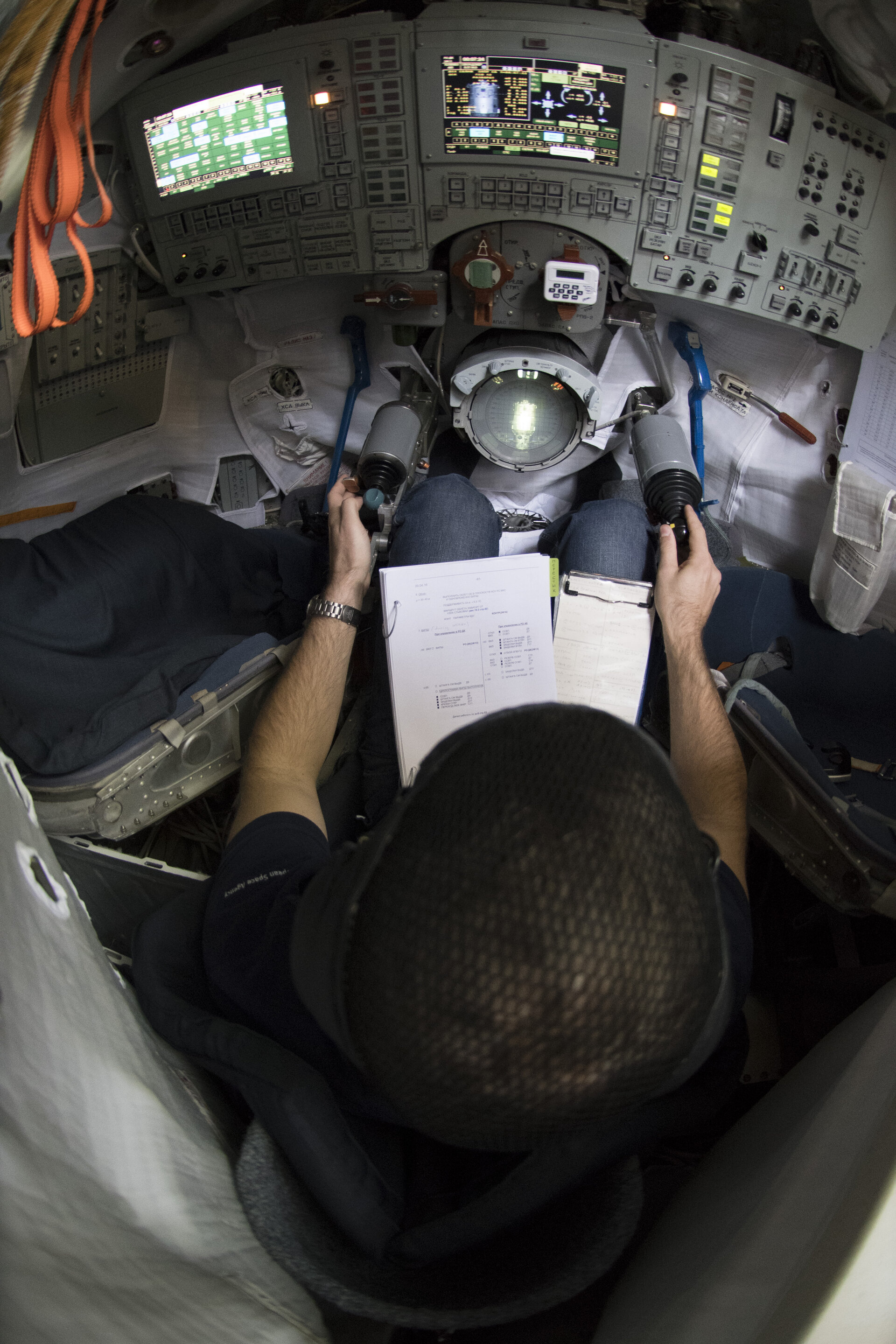 Thomas during training at GCTC