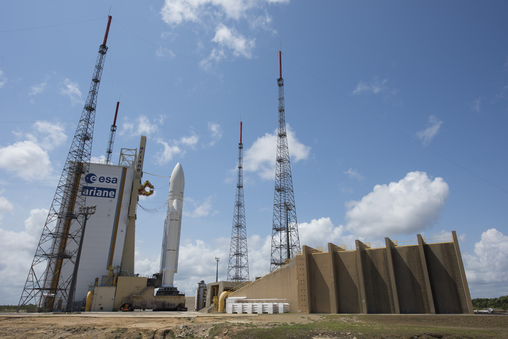 Ariane 5 flight VA233 on launch pad