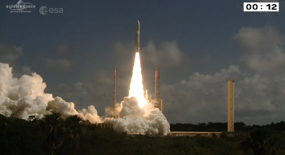 Ariane 5 liftoff on flight VA233